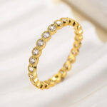 S925 Vintage Pave Wedding Band In Sterling Silver - Image 8