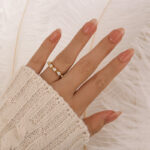 S925 Full Eternity Pear Cut Diamond Wedding Band Anniversary Rings for Her - Image 2
