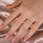 S925 Moissanite Round Cut Wedding Band - Image 6