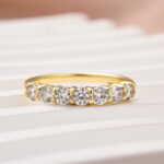 S925 Moissanite Round Cut Wedding Band - Image 9