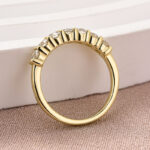 S925 Moissanite Round Cut Wedding Band - Image 11