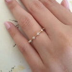 S925 Fashion Design White Gold Round Cut Women's Wedding Band In Sterling Silver