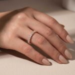 S925 Eternity Oval Cut Simulated Diamond Wedding Band Ring For Women In Sterling Silver - Image 11