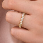 S925 Maxine Moissanite 3.0 Ct Oval Cut Full Wedding Band for Women - Image 6