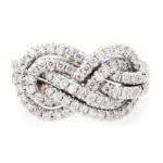 S925 Gorgeous Pave Infinity Knot Design Wedding Band for Women In Sterling Silver - Image 5