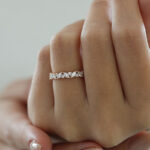 S925 Fashion Design Marquise Cut & Round Cut Wedding Band In Sterling Silver - Image 3
