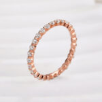 S925 Classic Round Cut Full Eternity Wedding Band In Sterling Silver - Image 15