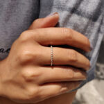S925 Classic Round Cut Full Eternity Wedding Band In Sterling Silver - Image 2