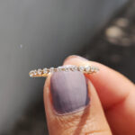 S925 Classic Round Cut Full Eternity Wedding Band In Sterling Silver