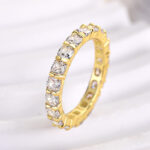 S925 Stunning Cushion Cut Women's Wedding Band In Sterling Silver - Image 11