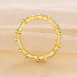 S925 Exclusive Marquise Cut Wedding Band In Sterling Silver - Image 10