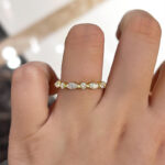 S925 Exclusive Marquise Cut Wedding Band In Sterling Silver - Image 9