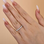S925 Exclusive Round Cut Women's Wedding Band In Sterling Silver - Image 2