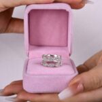 S925 Vintage Round Cut Jacket Wedding Band For Women In Sterling Silver - Image 3