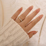 S925 Stunning Full Pear Cut Women's Wedding Band - Image 8