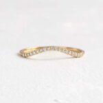 S925 Unique Pave Wedding Band