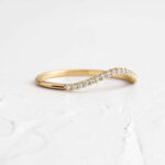 S925 Unique Pave Wedding Band - Image 6