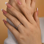 S925 Maxine Fashion Marquise & Round Cut Wedding Band - Image 3