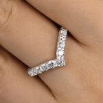 S925 Exclusive V-shaped Design Full Wedding Band