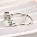 S925 Maxine Unique Round Cut Women's Wedding Band - Image 5