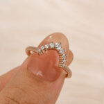 S925 Maxine Unique Round Cut Women's Wedding Band - Image 10