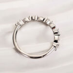 S925 Maxine Elegant Marquise Cut & Round Cut Simulated Diamond Wedding Band - Image 12