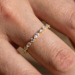 S925 Maxine Elegant Marquise Cut & Round Cut Simulated Diamond Wedding Band