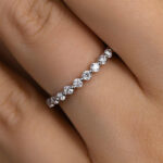 S925 Maxine Classic Full Round Cut Wedding Band