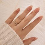 S925 Maxine Exclusive V-shaped Design Half Eternity Wedding Band - Image 7