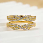 S925 Maxine Special Round Cut Jacket Wedding Band - Image 8