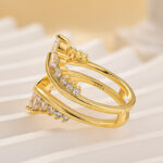 S925 Maxine Fashion Round Cut Jacket Wedding Band For Women In Sterling Silver - Image 6