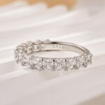 S925 Unique Asscher Cut Wedding Band In Sterling Silver - Image 5