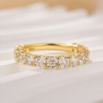 S925 Unique Asscher Cut Wedding Band In Sterling Silver - Image 9