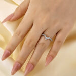 S925 Crown Shaped Wedding Band In Sterling Silver - Image 5