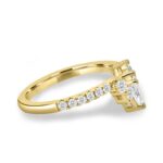 S925 Crown Shaped Wedding Band In Sterling Silver - Image 3