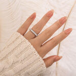 S925 4.5Ct Radiant Cut Eternity Wedding Band In Sterling Silver - Image 7