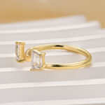 S925 Unique Insert Wedding Band Engagement Ring Enhancer In Sterling Silver - Image 5