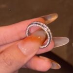 S925 1.3Ct Channel Set Round Cut Eternity Wedding Band In Sterling Silver - Image 2
