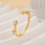 S925 Classic Round Cut Open Wedding Band In Sterling Silver For Women - Image 3