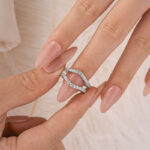 S925 Vintage Insert Wedding Band Engagement Ring Enhancer In Sterling Silver - Image 2