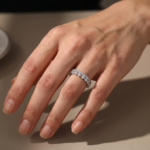 S925 Exquisite Women's Stackable Wedding Band Set In Sterling Silver - Image 3