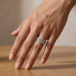 S925 Desirable Marquise & Round Cut 3PC Wedding Band Set In Sterling Silver - Image 6