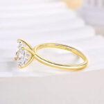 S925 Classic Square Princess Cut Engagement Ring for Women In Sterling Silver - Image 12