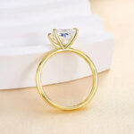 S925 Classic Square Princess Cut Engagement Ring for Women In Sterling Silver - Image 13