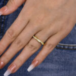S925 Twist Eternity Sona Simulated Diamonds Wedding Band for Women - Image 4