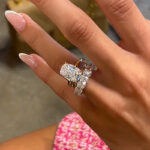 S925 3PC Wedding Sets Cushion Cut 9.0Ct Hidden Halo Solitaire Engagement Ring Full Eternity Wedding Bands - Image 2