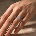 S925 Maxine 2.0~4.0 Carat Moissanite 6 Prong Round Cut Promise Ring - Image 13