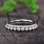S925 Exquisite Women's Stackable Wedding Band Set In Sterling Silver