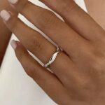 S925 Twist Eternity Sona Simulated Diamonds Wedding Band for Women - Image 2