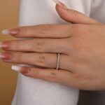 S925 Classic Round Cut Full Eternity Wedding Band In Sterling Silver - Image 13